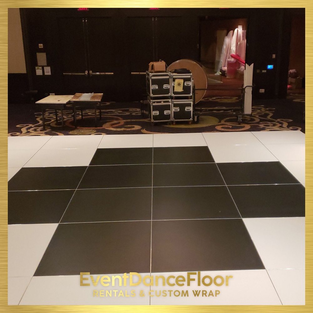 Can a cork dance floor be easily installed in a residential home?